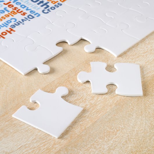 Kruis van woorden legpuzzel (Zijkant)