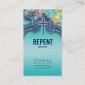 Kruis vertegenwoordigt nu religieus Visitekaartje (Achterkant)