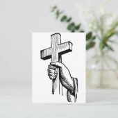 kruis voor handbedekking briefkaart (Staand voorkant)