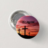 kruis, Xstream. - Gepersonaliseerd Ronde Button 3,2 Cm (Voorkant /achterkant)