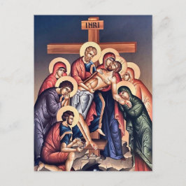 Kruisafname Orthodoxe Christelijke Icoon Briefkaart