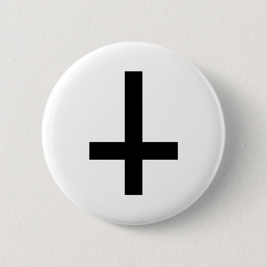 Kruisantichrist Ronde Button 5,7 Cm (Voorkant)