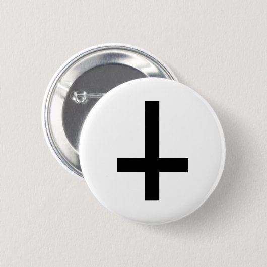 Kruisantichrist Ronde Button 5,7 Cm (Voorkant /achterkant)