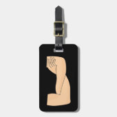 Kruisarmen Bagagelabel (Voorkant verticaal)