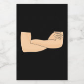 Kruisarmen Voedselcontainer Etiket (Enkel label)