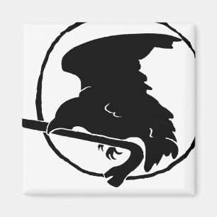 Kruisbalk Magnet zwart/wit, rond en vierkant