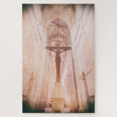 Kruisbeeld achter het altaar van het Batalha kloos Legpuzzel (Verticaal)