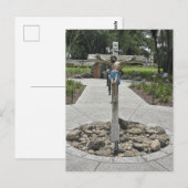 Kruisbeeld-herdenkingsmonument St. Augustine Flori Briefkaart (Voorkant / Achterkant)