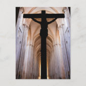 Kruisbeeld met Jezus Christus. Gotische Abdij van Briefkaart (Voorkant)