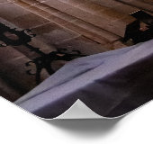 Kruisbeeld met Jezus Christus. Gotische Alcobaca A Poster (Hoek)