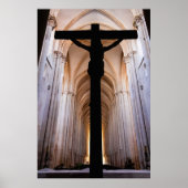 Kruisbeeld met Jezus Christus. Gotische Alcobaca A Poster (Voorkant)