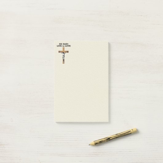 Kruisbeeld Post-it® Notes (Op bureau)