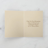 Kruisbeeld Rode Rozen St. Therese Genezingsgebed Kaart (Binnen)