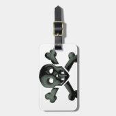 kruisbeenderen bagagelabel (Voorkant verticaal)