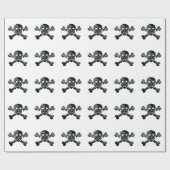 kruisbeenderen cadeaupapier (Vlak)