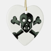 kruisbeenderen keramisch ornament (Rechts)