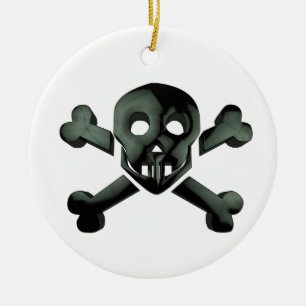 kruisbeenderen keramisch ornament