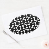 kruisbeenderen ovale sticker (Envelop)