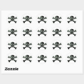 kruisbeenderen ronde sticker (Vel)