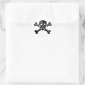 kruisbeenderen ronde sticker (Tas)