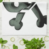 kruisbeenderen theedoek (Gevouwen)