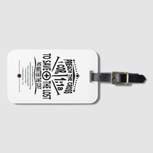 Kruisbericht Bagagelabel (Voorkant (horizontaal))