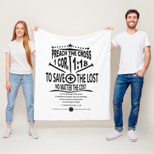 Kruisbericht Fleece Deken (In situ)