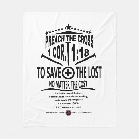 Kruisbericht Fleece Deken (Voorkant)