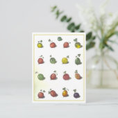  kruisbessen Briefkaart (Staand voorkant)