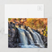 Kruisbeswatervallen Minnesota Briefkaart (Voorkant / Achterkant)