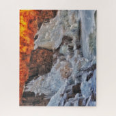 Kruisbeswatervallen Minnesota, Winter Legpuzzel (Verticaal)