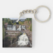 Kruisbeswatervallen-sleutelhanger Sleutelhanger (Achterkant)