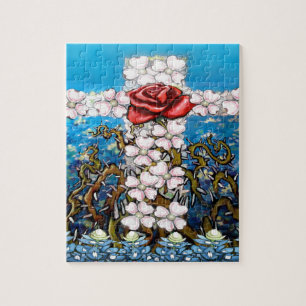 Kruisbloem Roos Legpuzzel