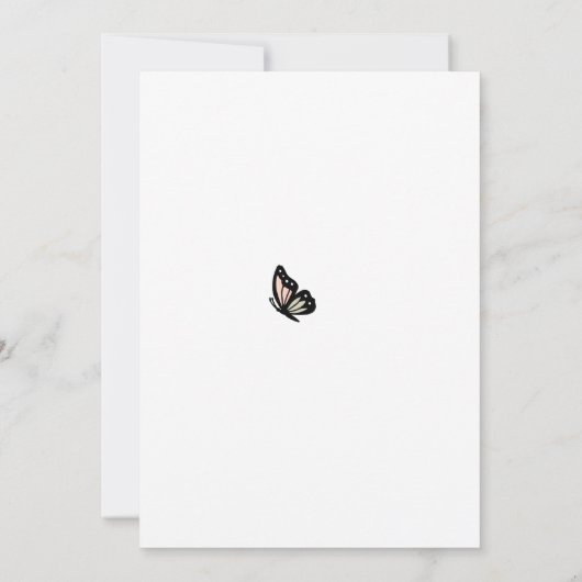 Kruisbloemen Vlinders Pasen Brunch Uitnodiging (Achterkant)