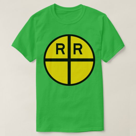 Kruisbord spoorweg t-shirt (Design voorkant)