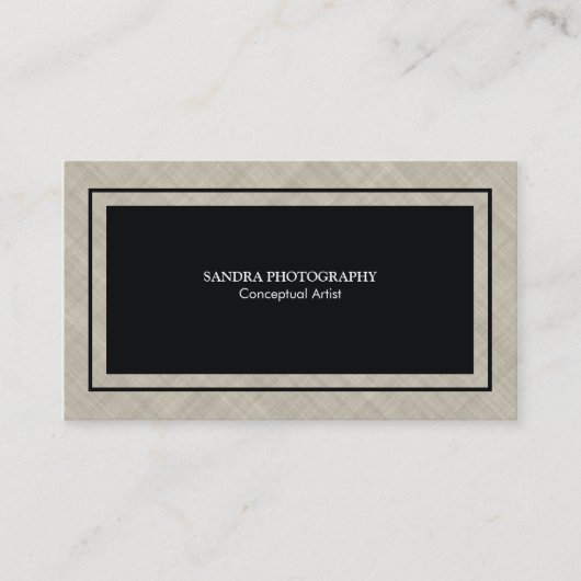 Kruisbrekende textuurvariatie visitekaartje (Voorkant)