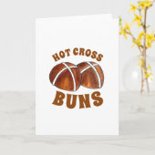 Kruisbroodjes Brits eten Bakken Pasen Gebak Kaart (Gele Bloem)