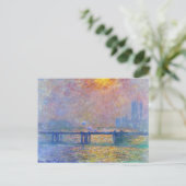 Kruisbrug, de Theems, Claude Monet Briefkaart (Staand voorkant)