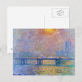 Kruisbrug, de Theems, Claude Monet Briefkaart (Voorkant / Achterkant)