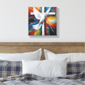 Kruiscanvas (glans) canvas afdruk (Insitu (Slaapkamer))