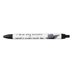 Kruischip Ik Hou Van Botens en Ik Kan Niet Liegen Zwarte Inkt Pen