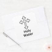 Kruischristendom Heilig Water Vierkante Sticker (Envelop)