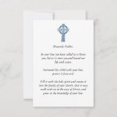 Kruisdoop - doopgebed Kaart (Achterkant)