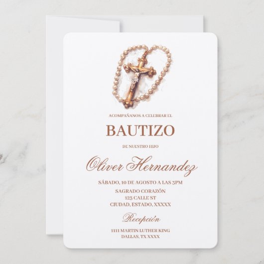 Kruisdoop Spaanse uitnodiging (Voorkant)