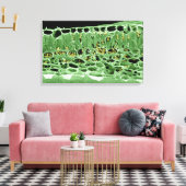 Kruisdoorsnede van leder canvas afdruk (Insitu (Woonkamer))