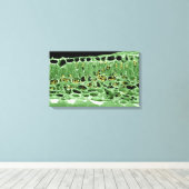 Kruisdoorsnede van leder canvas afdruk (Insitu (Houten vloer))