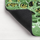 Kruisdoorsnede van leder muismat (Hoek)