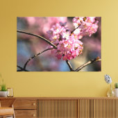 Kruiselende Kersenboomtakjes In De Tuin Canvas Afdruk (Insitu (Woonkamer))