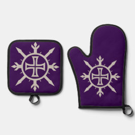 "Kruisembleem"  Ovenwant & Pannenlap Set