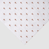 Kruisen - Bruin Tissuepapier (Detail)